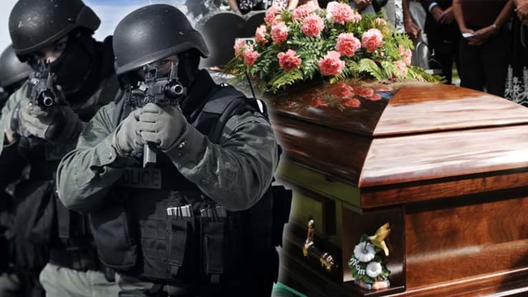 Cops Serve Warrant on Unarmed Man at His Dad's Funeral -- Kill Him in Front of Entire Family