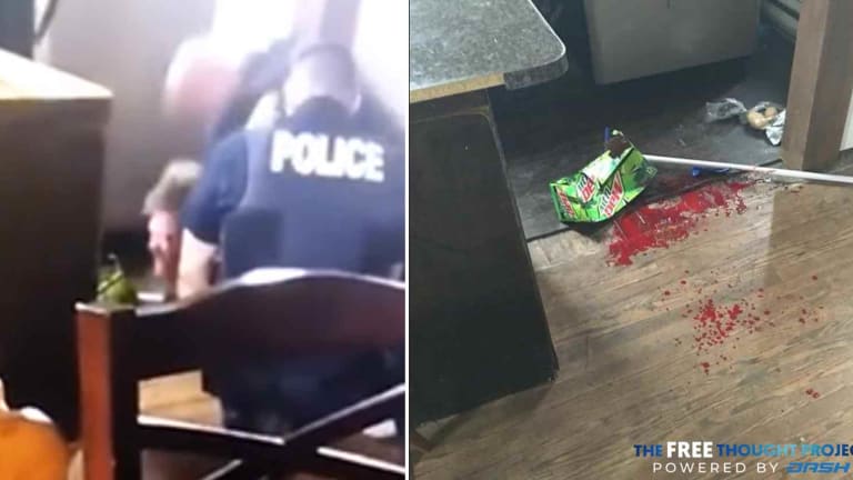 'I Think He's Dead': Horrific Video Shows Raging Cop Repeatedly Smash Man's Head into the Floor