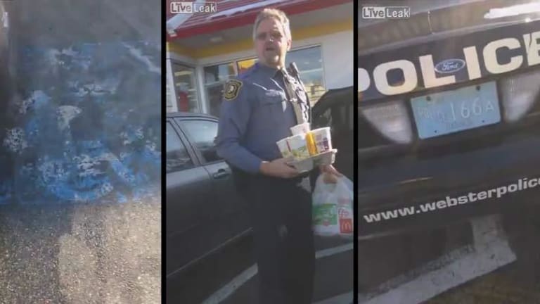 Cop Throws a Tantrum After Being Called Out for Parking in a Handicap Spot at McDonald's