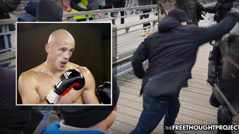 Yellow Vest Pro-Boxer Filmed Attacking Riot Police, Branded a 'Hero', Raises $170K in Only 2 Days