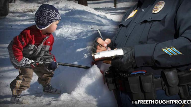 Innocent Child Harassed, Threatened by Cops for Shoveling Snow Without a Permit