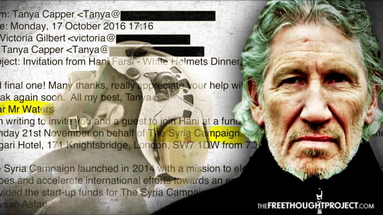 Pink Floyd Frontman Leaks Email Exposing How White Helmets Recruit Celebs With Saudi Money