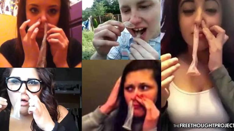 Kids Illustrating Dismal Effects of Being Raised on Social Media as They Snort Condoms for Likes