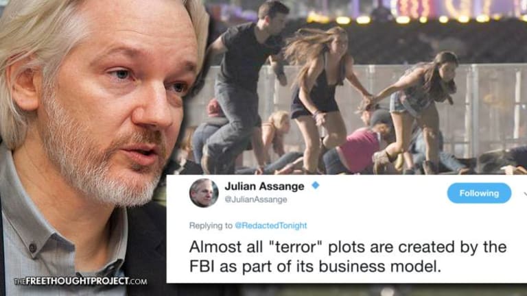 Assange Warns About Vegas Shooting: 'Almost All Terror Plots are Created by the FBI'