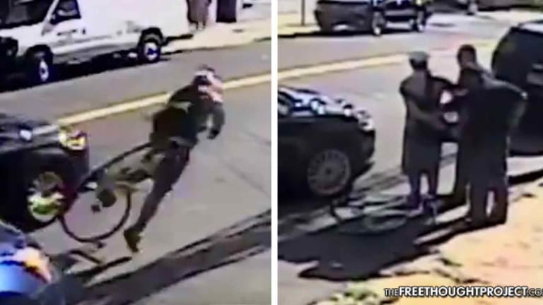 WATCH: Cops Knock Man Off Bicycle, Then Make Up Charges and Arrest Him to Justify It