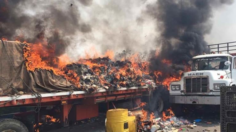 Mainstream Media Finally Admit Venezuela Aid Trucks Torched by Protesters—NOT Maduro's People