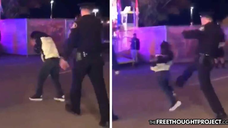 WATCH: Massive Officer Pepper Sprays Boy, Kicks Him in the Back as He Wipes His Eyes
