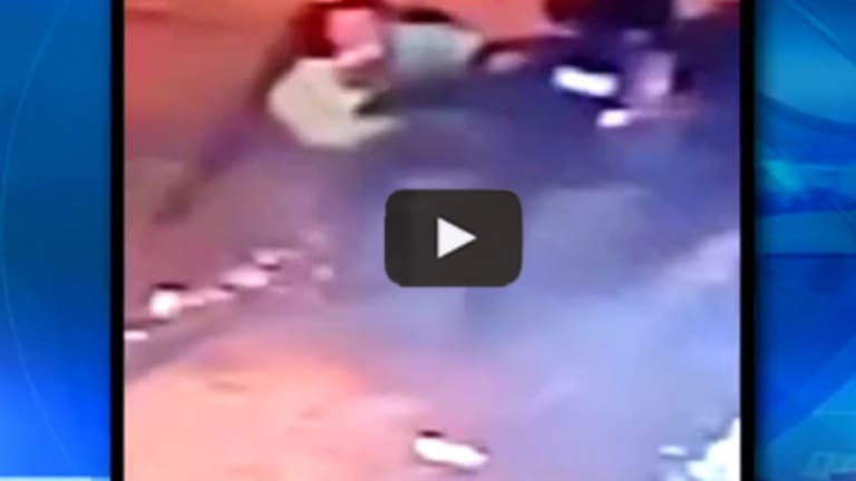 VIDEO: Gang of Uniformed Thugs Beat Down Innocent Man Standing on the Sidewalk