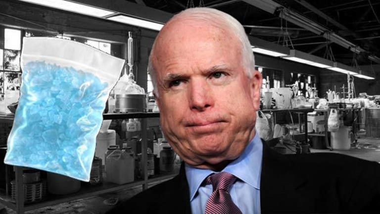 Anti-Drug Sen. John McCain's Fundraiser Caught Operating Meth Lab, Dealing Heroin & Cocaine