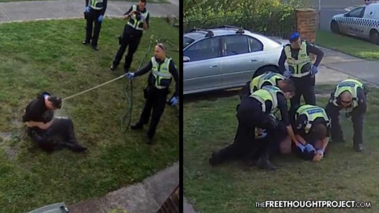 Video Catches Cops Drag Innocent Disabled Man From Home, Torture Him in His Front Yard