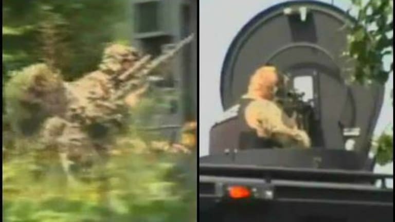 Man Threatens Suicide With Knife, Police Respond With SWAT Team, Snipers and MRAP