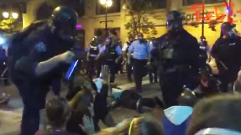 WATCH: Cops Chant 'Whose Streets, Our Streets,' as They Trap Protesters, Pepper Spray, Assault Them