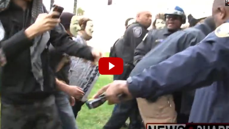 Civil Unrest in America: Intense Video Taken of D.C. Police Clashing with Angry Protesters