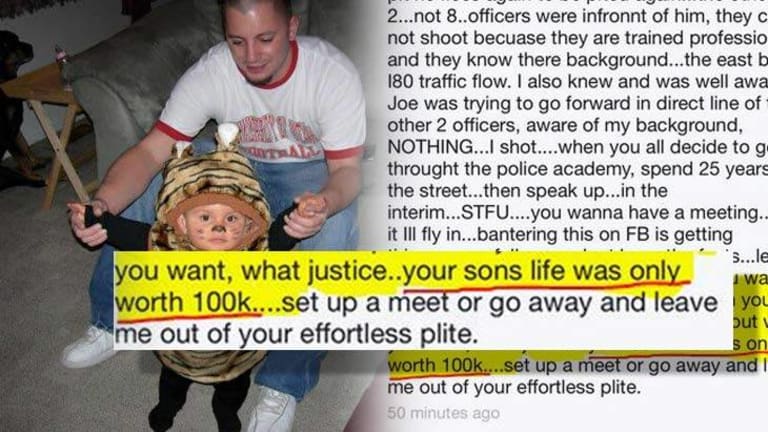 "Your Son's Life was Only Worth $100K" Cop uses Facebook, Taunts Family of Unarmed Man He Killed