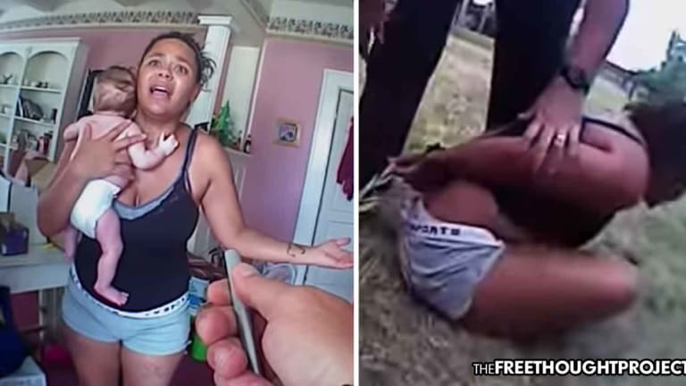 Power Tripping Deputy Attacks Mother for Asking Him to Leave Her Property