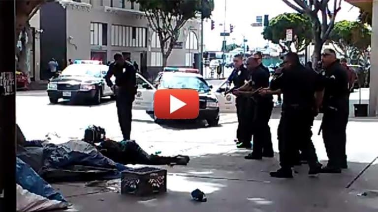 BREAKING VIDEO: LAPD Execute Mentally Ill Homeless Man in the Street