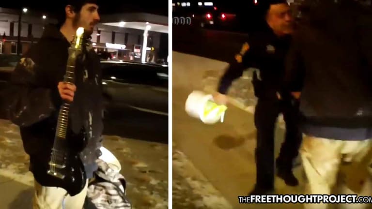 WATCH: Hypocrite Cop Swears Like a Sailor as He Assaults, Arrests Innocent Musician for Swearing