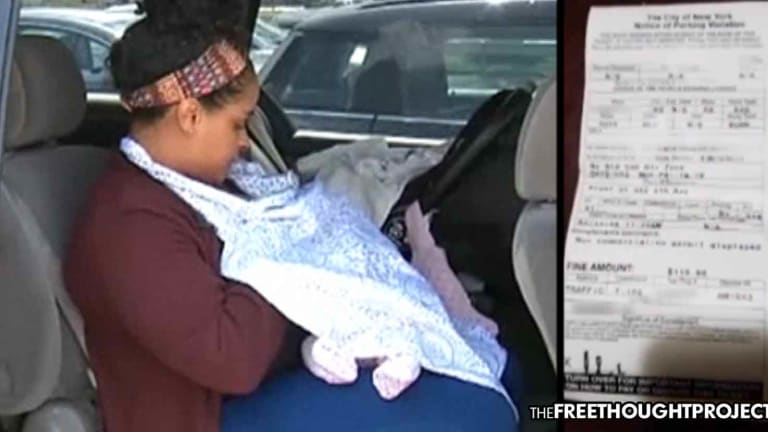 Cop Issues $115 Ticket to Mom While Breastfeeding Her Baby in Her Parked Car