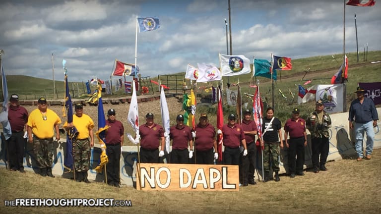 Military Vets and Water Protectors Unite For an Epic Veterans Day March at Standing Rock