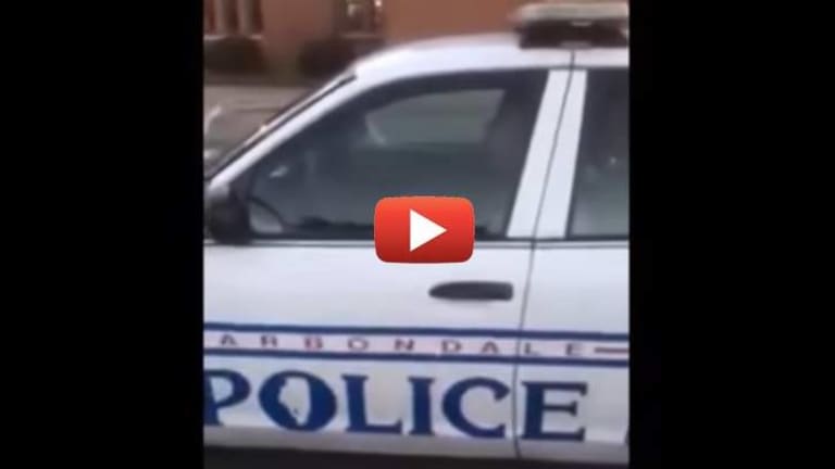 Illinois Ban Filming Cops? Cop Claims It's Illegal to Film Him After He's Caught Asleep on the Job