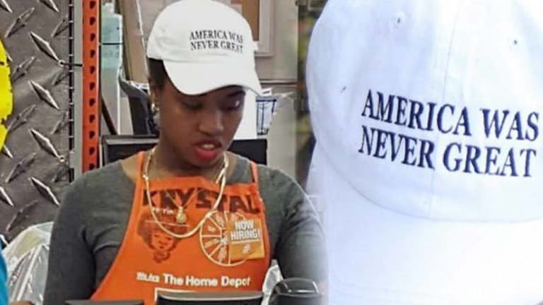 Home Depot Worker's 'America was Never Great' Hat Infuriates the Internet -- Because It's True