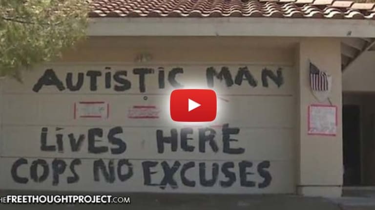 Mom Paints Massive Sign on Garage Door to Prevent Cops from Killing Her Autistic Son