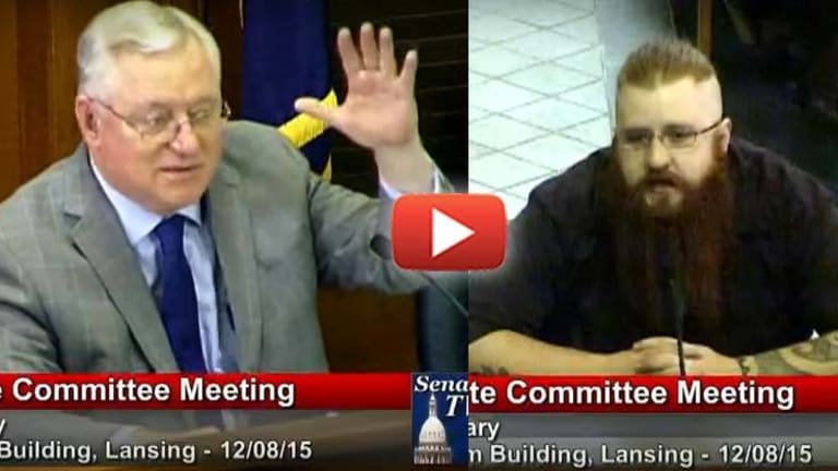 Exclusive: Marine Combat Vet Kicked Out of Senate Meeting for Speaking Too Much Truth