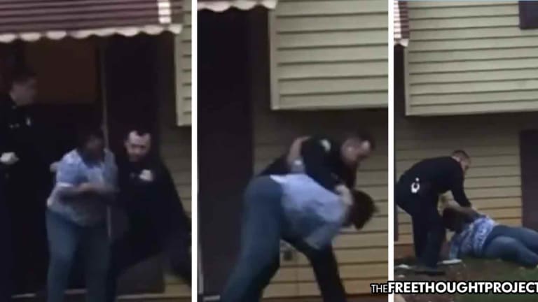 WATCH: Cops Violently Assault Grandma In Her Home After Granddaughter Cursed at Police