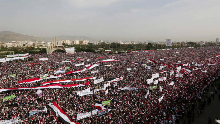 Hundreds of Thousands Gather in Massive Protest to US Sponsored Saudi Terrorism in Yemen