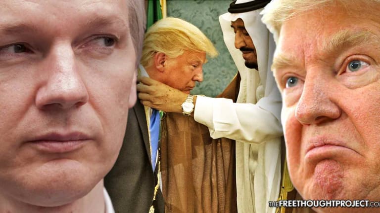 Heads Explode As Julian Assange Exposes Trump's "Subservience" to Terrorist Saudi Arabia