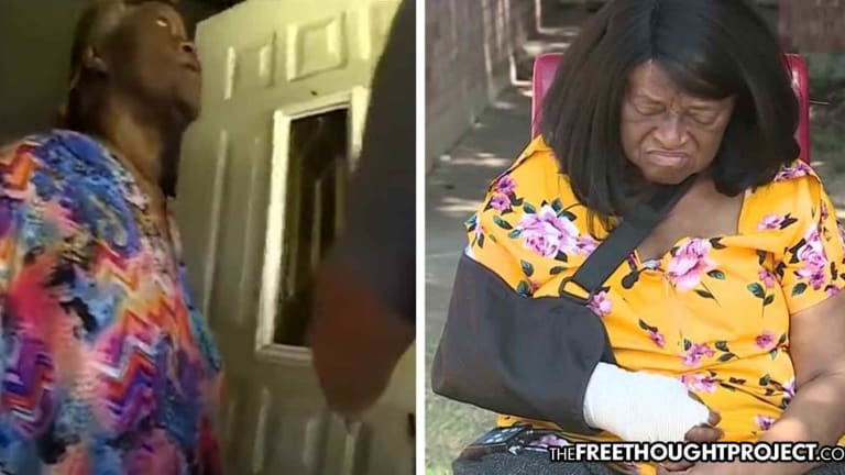 WATCH: As Cops Arrest Her Mentally Ill Son, They Assault Innocent Grandma, Break Her Arm