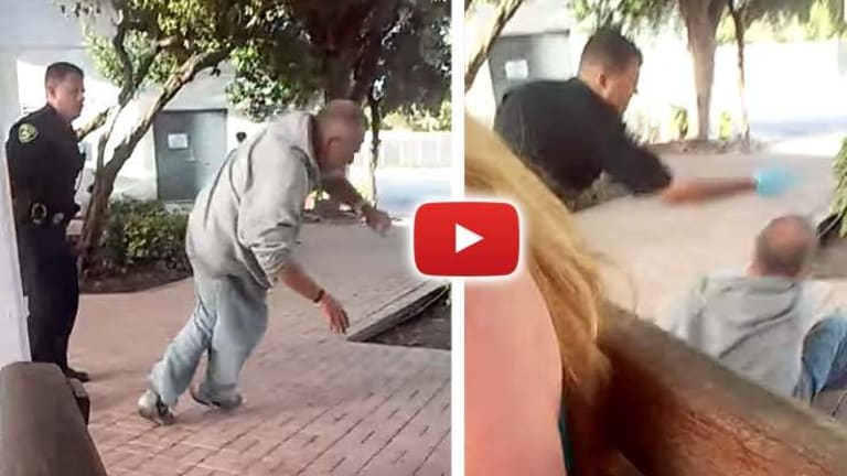 Cop Shoves Elderly Man Down, Slaps Him in the Face for No Reason, On Video -- Ruled "Acceptable"