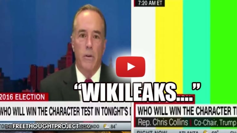 WATCH: CNN Mysteriously Loses Satellite Feed Immediately After Congressman Mentions "WikiLeaks"