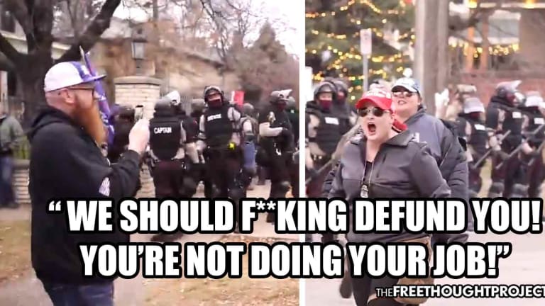 'Defund Them!' Back the Blue Supporters Realize Cops Don't Stop Crime & Lose Their Minds