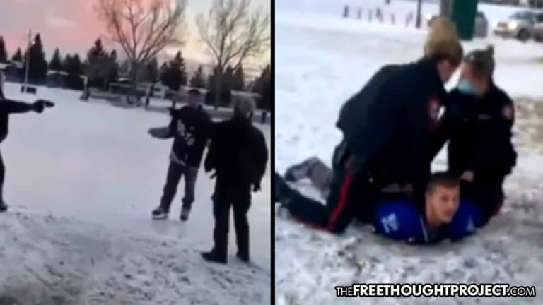 WATCH: Cops Point Tasers, Assault, Arrest Young Man for Ice Skating During Lockdown