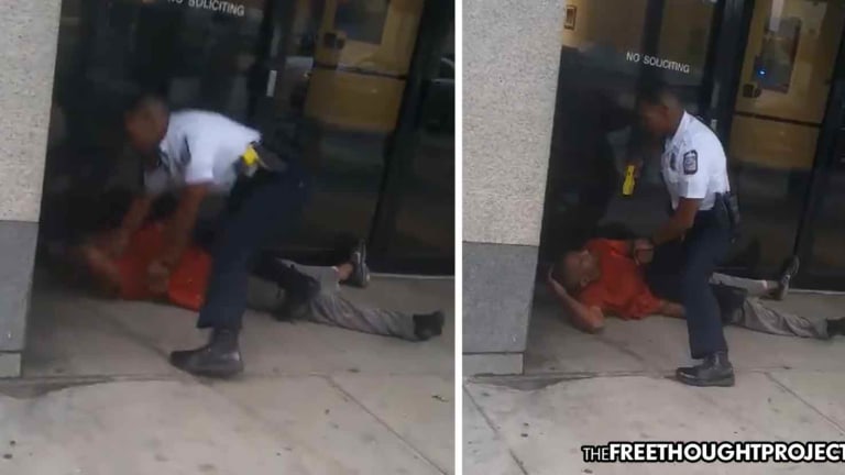 WATCH: Cop Tackles Man, Punches Him in the Face, Tasers Him in the Neck Over an Open Beer Can