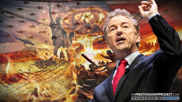 Rand Paul Exposes Congress' Plot to Give President 'Unlimited' Dictatorial Power for War