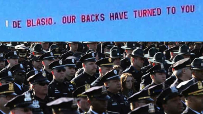 Banners Fly and Backs are Turned: NYPD is Not Scared to Showcase Blatant Insubordination