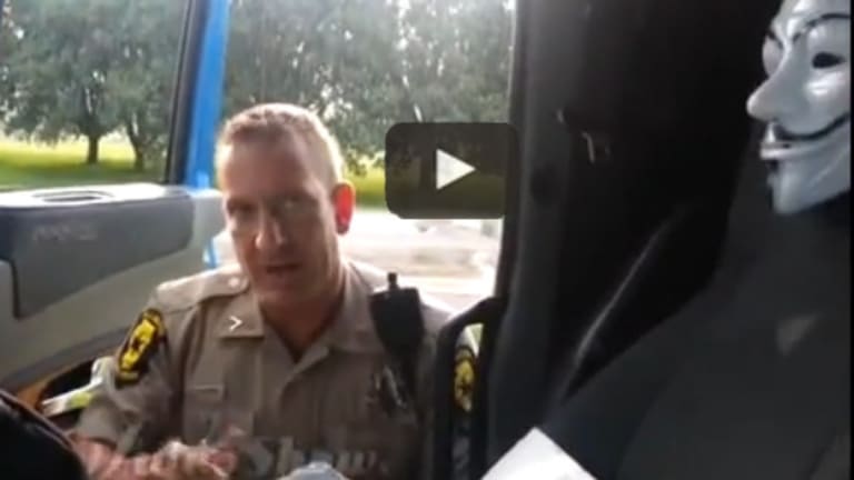 This Trucker Pulls Over a Cop for Speeding, A Metamorphosis Happens on Camera!