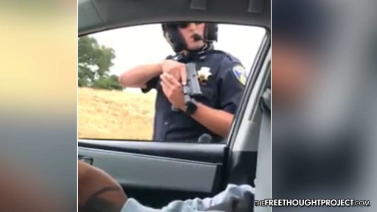 WATCH: Cop Scared of His Own Shadow, Holds Innocent Couple at Gunpoint for 10 Minutes