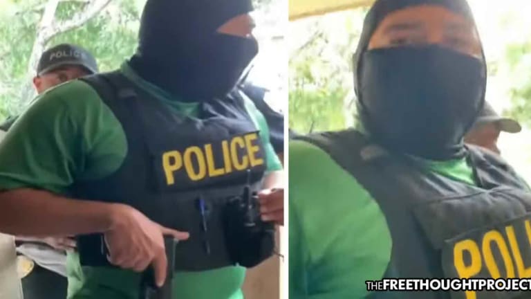 WATCH: Cop Dressed Like a Terrorist Violates Innocent Family as They Play With Their Baby