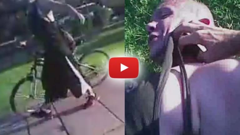 Cop's Body Cam Catches Him Brutally Attack & Taser Man Walking His Bike on the Sidewalk