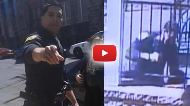 VIDEO: Innocent Woman Beaten by Maniac Cop for Filming Him Accuse Her of Stealing Her Own Car