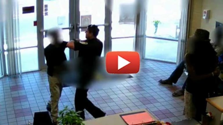 Video Shows Cop Attack a Non-violent 13-yo in School Lobby as His Mom Watched