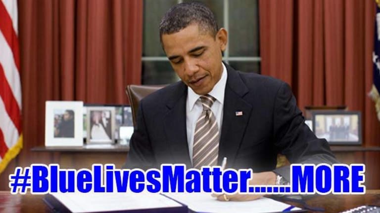 It's Official, Police Lives Matter, MORE: Obama Signs "Blue Alert" Bill for Cops Who May be In Trouble