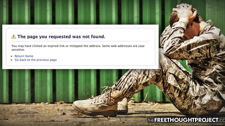 Facebook Just Deleted a Page that Helped Suicidal Veterans Cope With Combat Stress
