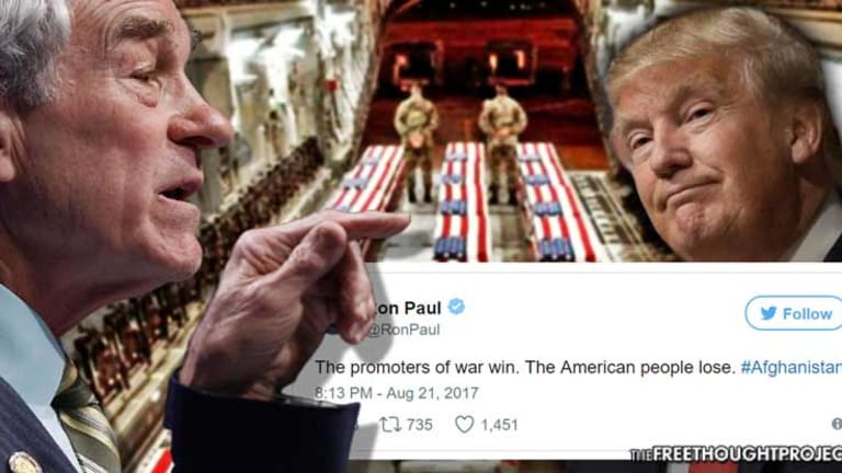 Ron Paul Just Eviscerated Trump's Hypocritical Afghan War Narrative In An Epic Tweet Storm