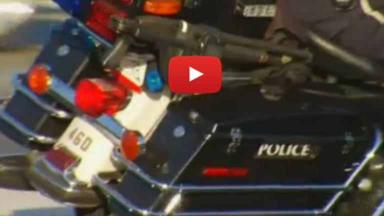 Loaded Police Shotgun Falls Off LAPD Motorcycle, Chaos Ensues