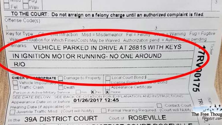 Man Furious After Cops Issue Him Ticket for Warming Up His Car in His Own Driveway