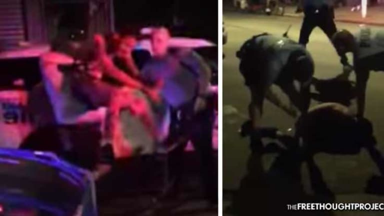 WATCH: Crowd Goes Crazy As Cops Pulverize Handcuffed Man Over Bag Of 'Dope'